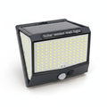 Lámpara de Pared Exterior Negra con 218 LED y Sensor de Movimiento Solar