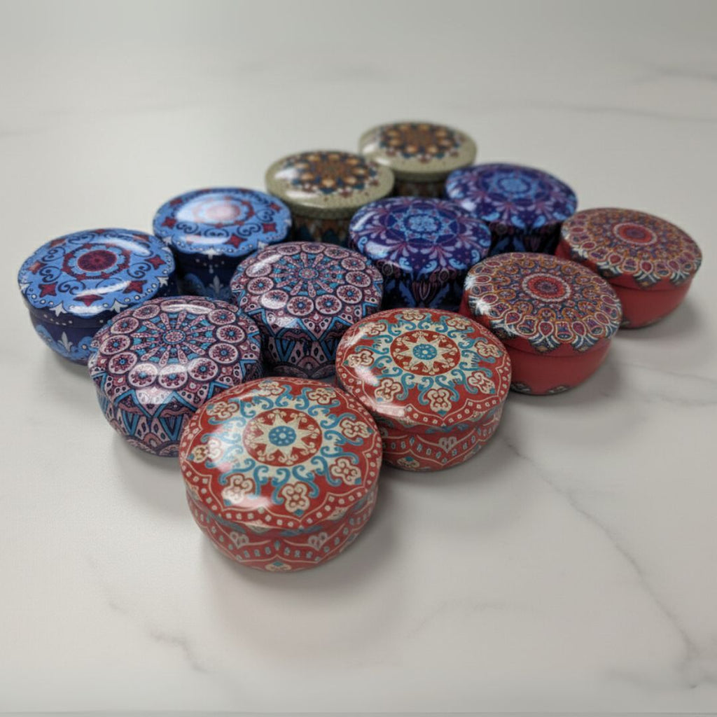Set de 12 Velas Aromáticas de Cera de Soja Natural 6x4cm para Ambiente Relajante