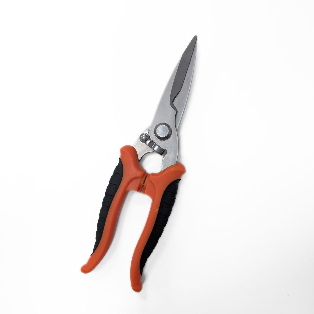 Tijeras de Jardinería Rojas de 8 Pulgadas con Cuchilla de 3.5mm para Poda Robusta