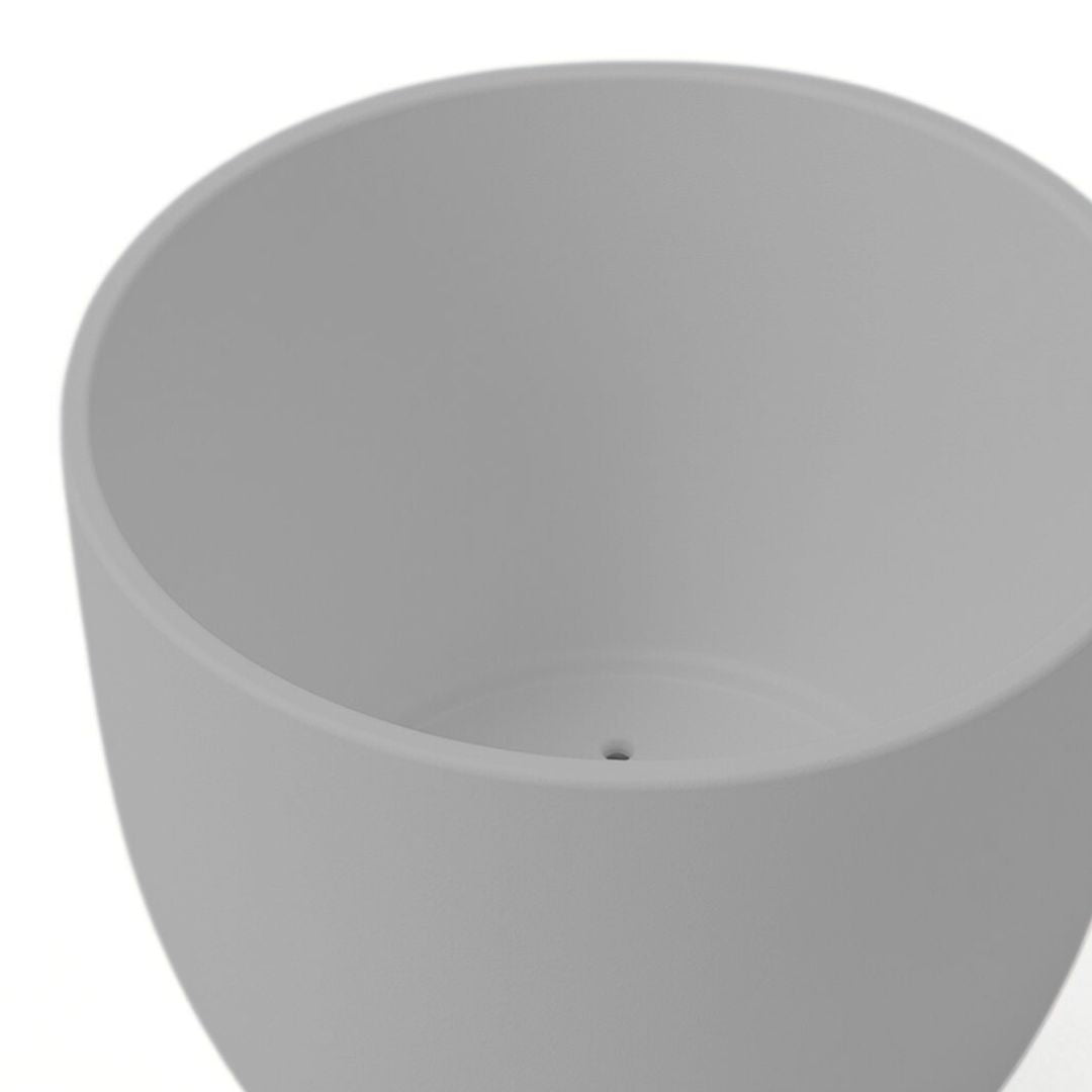 Macetero de PVC Gris para Plantas con Diseño Moderno 20x22cm