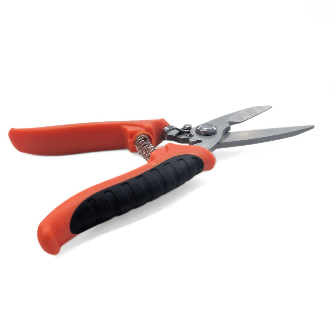 Tijeras de Jardinería Rojas de 8 Pulgadas con Cuchilla de 3.5mm para Poda Robusta