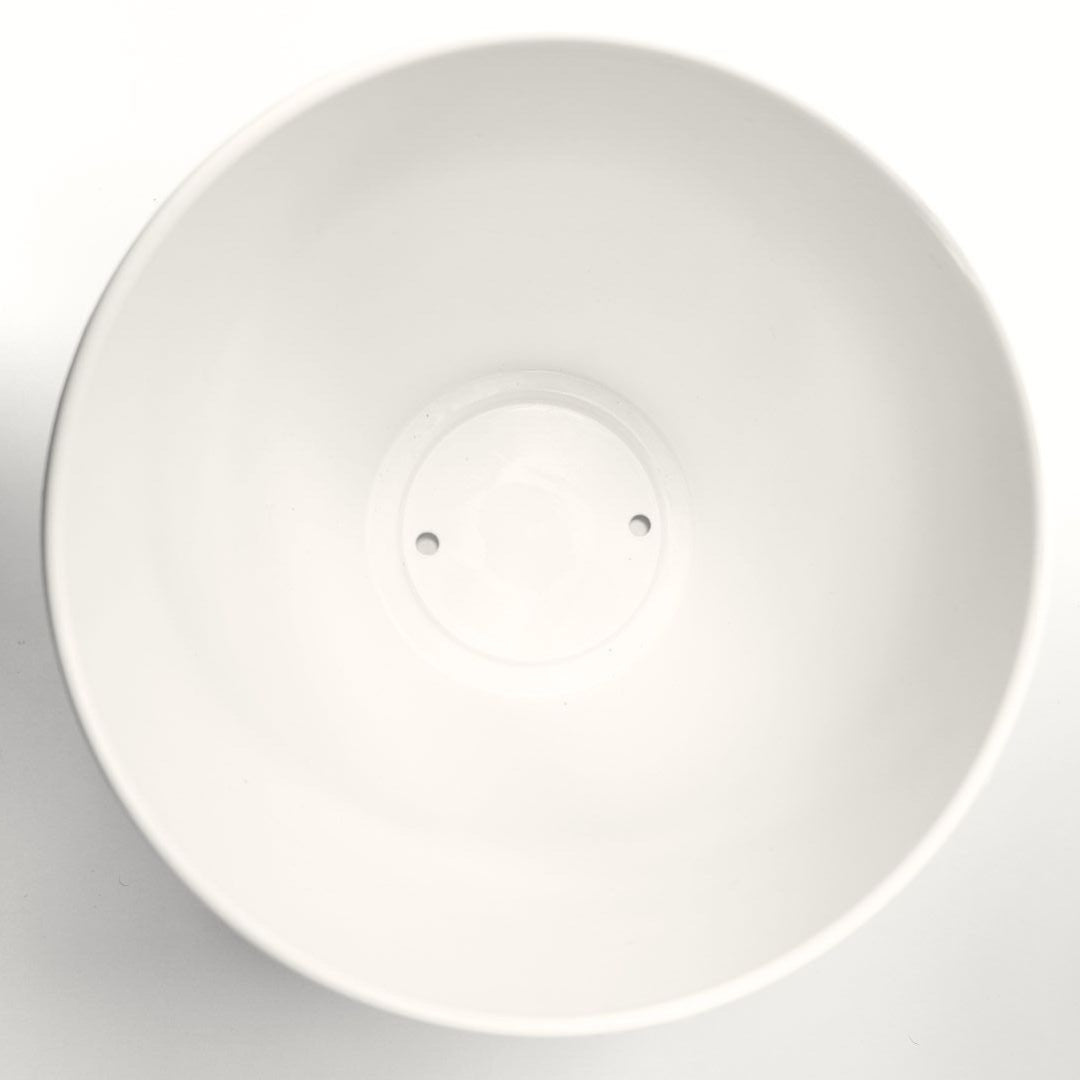 Macetero de PVC para Plantas con Diseño Moderno en Blanco 20x22cm