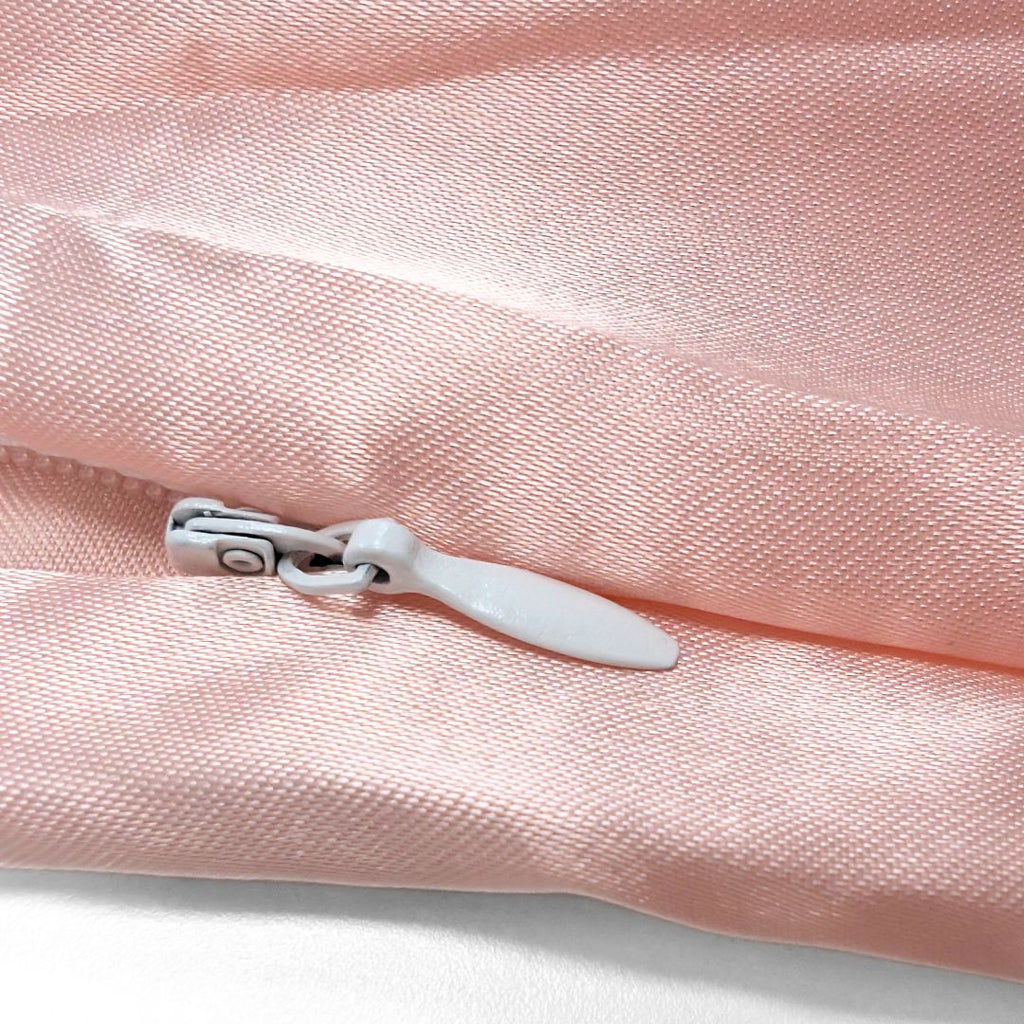 Set de 2 Fundas de Cojín Decorativas Color Rosa 65x65cm con Cremallera Oculta