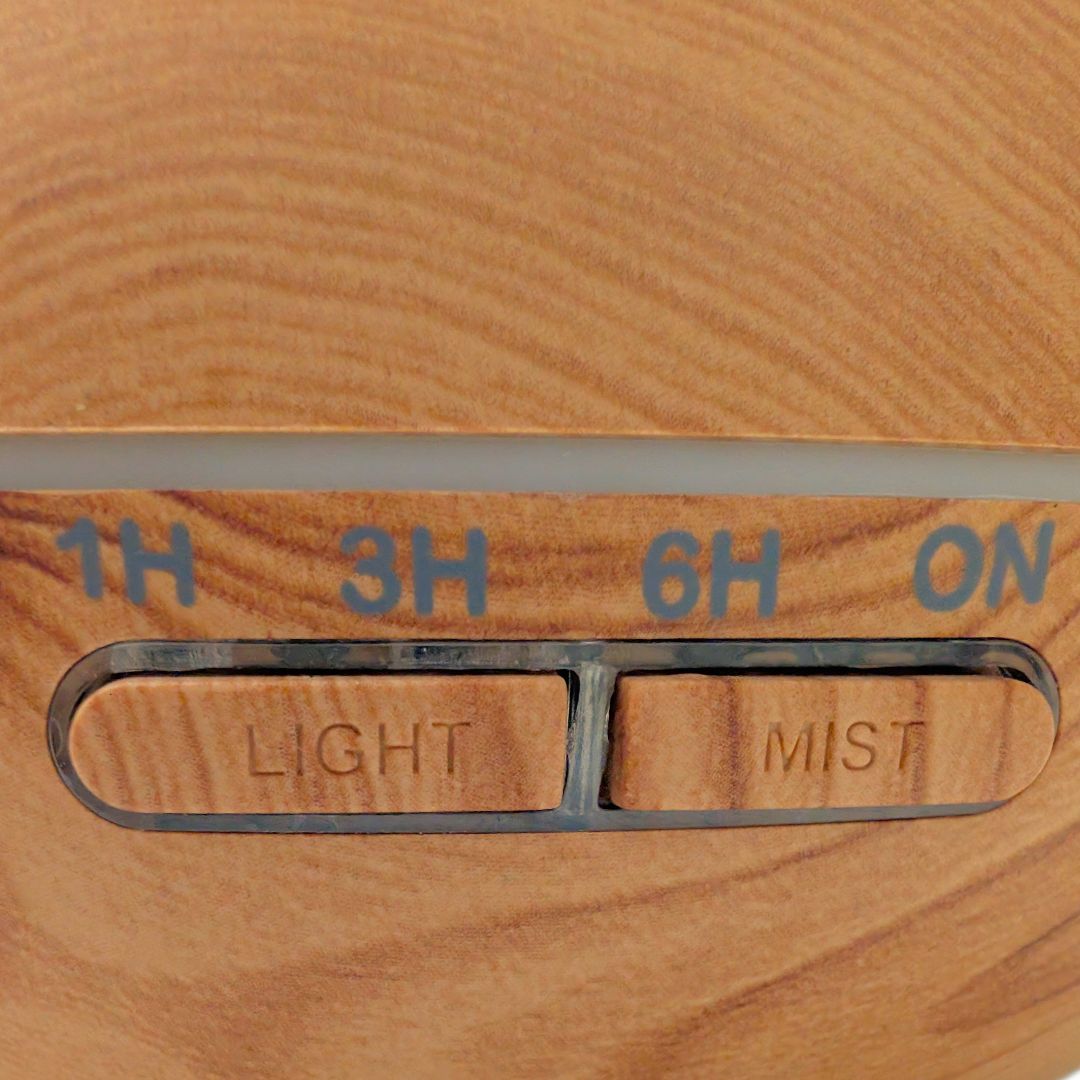 Difusor Eléctrico de Aromas Ultrasónico 500ml con Diseño Madera y Gran Capacidad