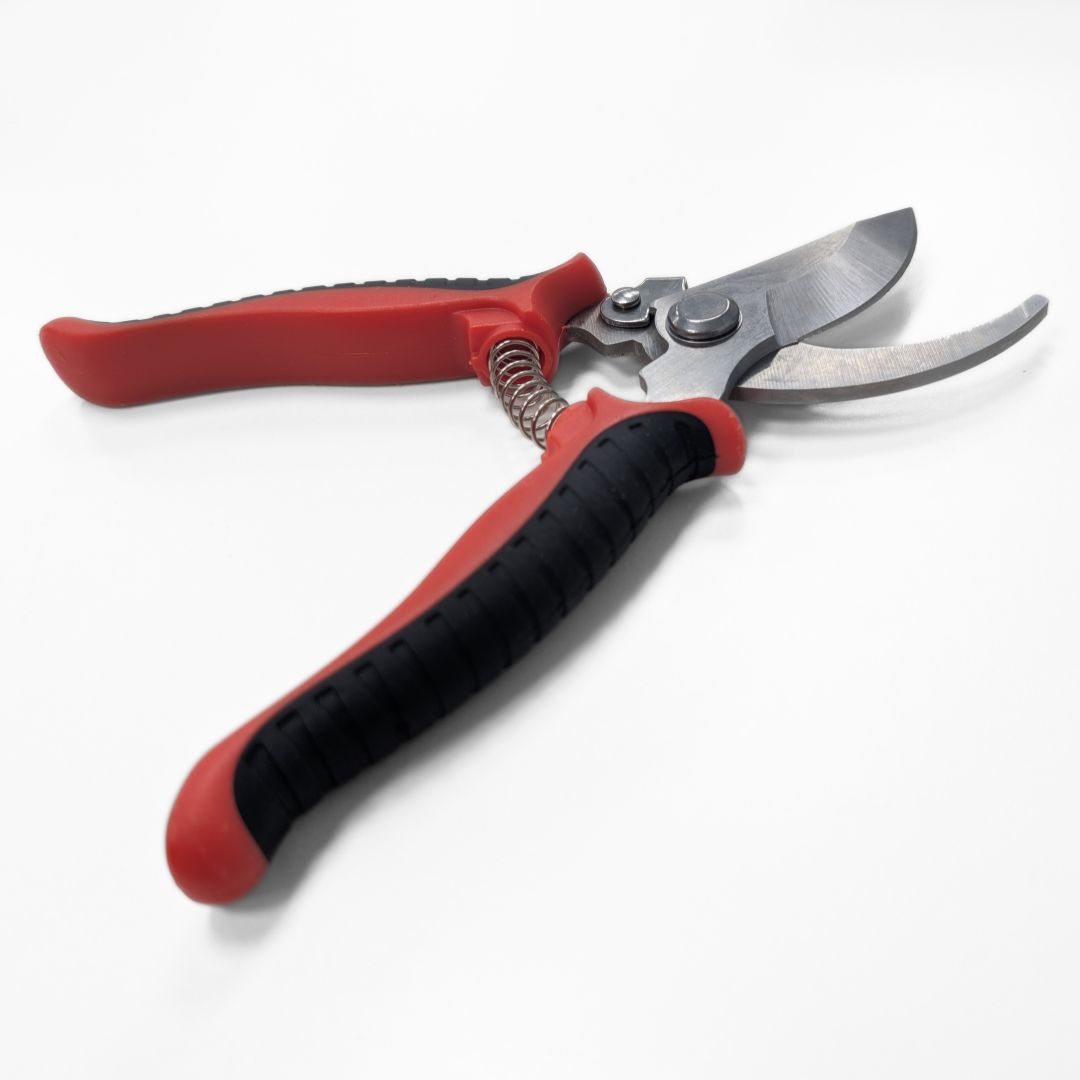 Tijeras de Jardinería Rojas de 8 Pulgadas con Cuchilla de 3mm para Poda Precisa