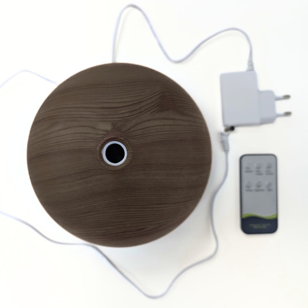 Difusor Eléctrico de Aromas Ultrasónico 500ml con Diseño Negro y Gran Capacidad