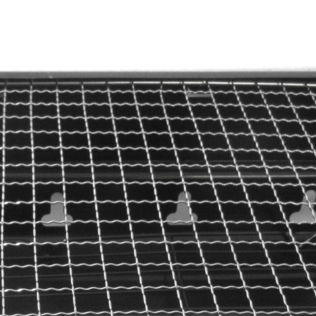 Barbacoa Portátil de Carbón de Acero Rectangular 35x20x27cm para Exterior