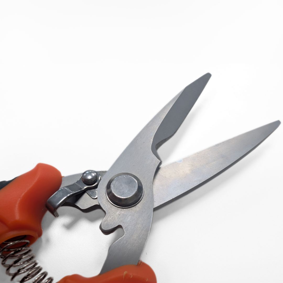 Tijeras de Jardinería Rojas de 8 Pulgadas con Cuchilla de 3.5mm para Poda Robusta