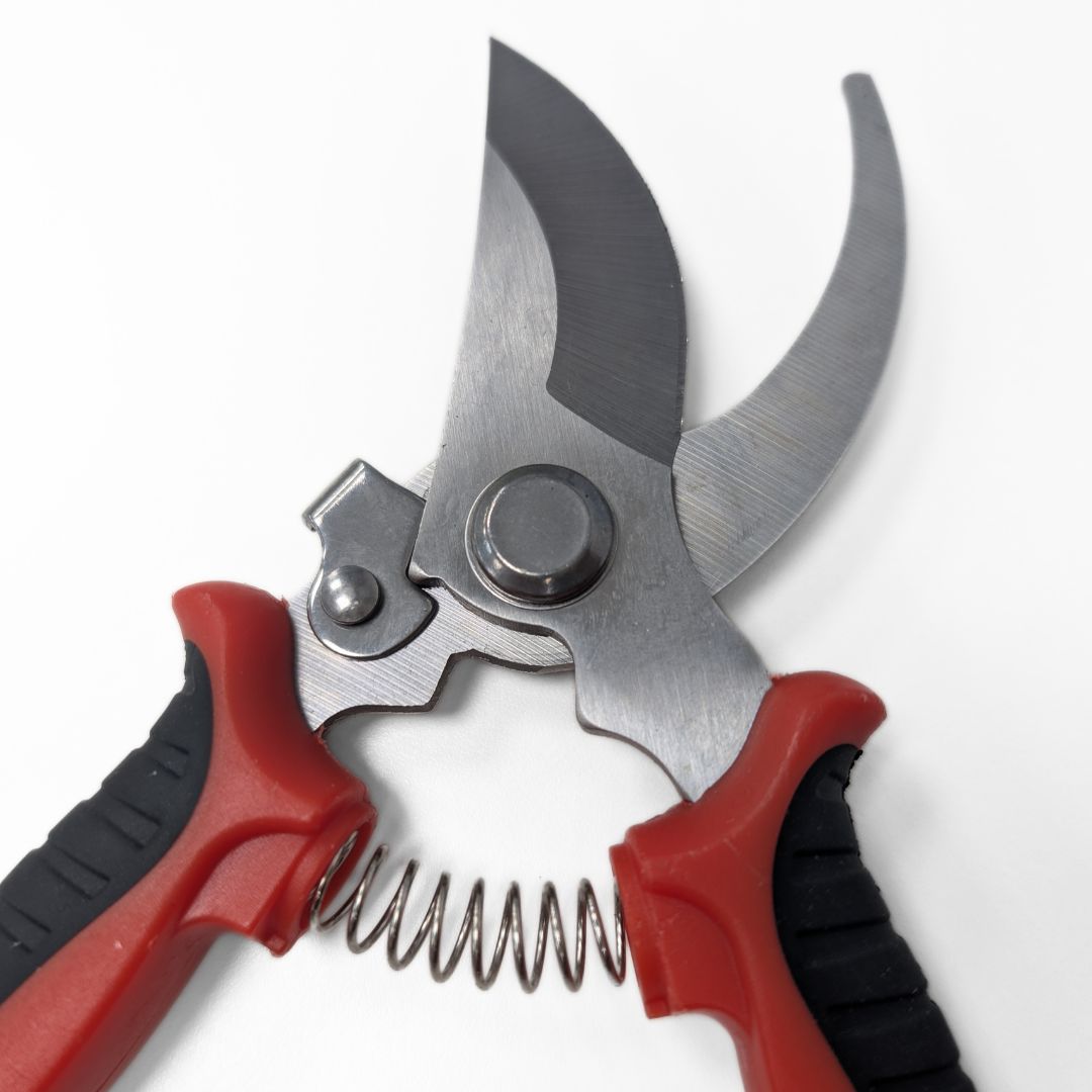 Tijeras de Jardinería Rojas de 8 Pulgadas con Cuchilla de 3mm para Poda Precisa