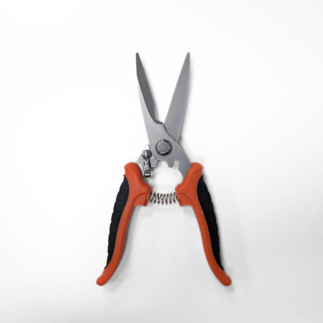 Tijeras de Jardinería Rojas de 8 Pulgadas con Cuchilla de 3.5mm para Poda Robusta