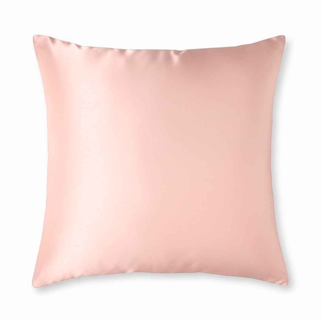 Set de 2 Fundas de Cojín Decorativas Color Rosa 65x65cm con Cremallera Oculta