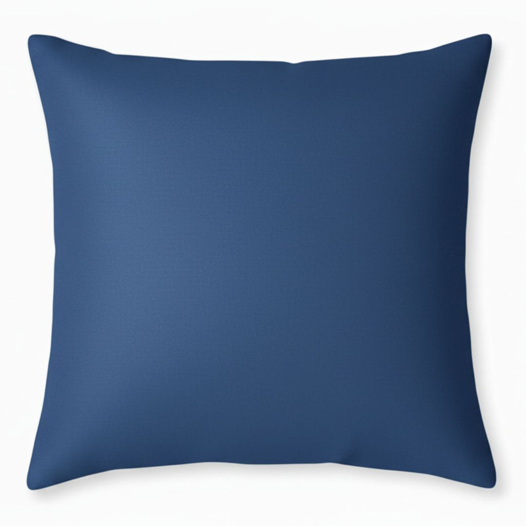 Set de 2 Fundas de Cojín Decorativas Color Azul Oscuro 65x65cm con Cremallera