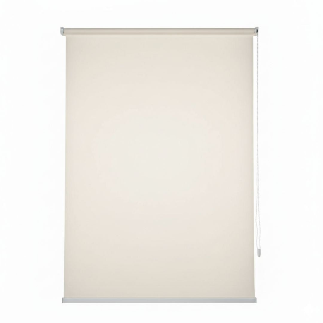 Estor Enrollable de Tela Beige 90x200cm 220gr/m² para Ventanas y Puertas