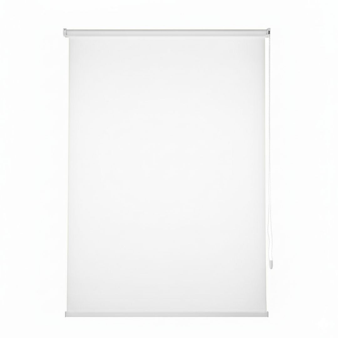 Estor Enrollable de Tela Blanco 120x200cm 220gr/m² para Ventanas y Puertas