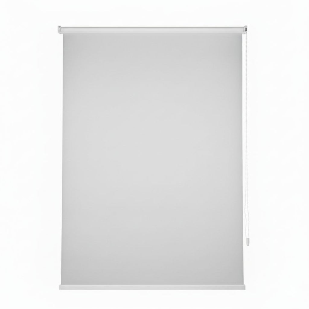Estor Enrollable de Tela Gris Claro 120x200cm 220gr/m² para Ventanas y Puertas
