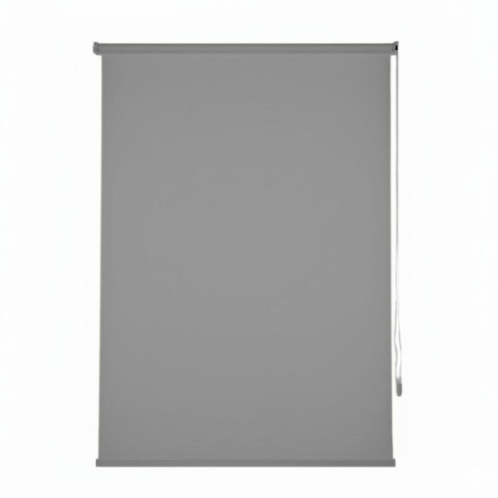 Estor Enrollable de Tela Gris Oscuro 150x200cm 220gr/m² para Ventanas y Puertas