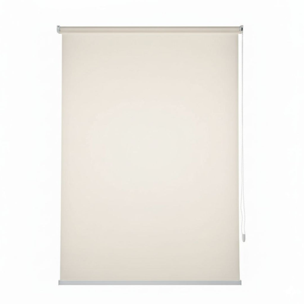 Estor Enrollable de Tela Crema 150x200cm 200gr/m² para Ventanas y Puertas