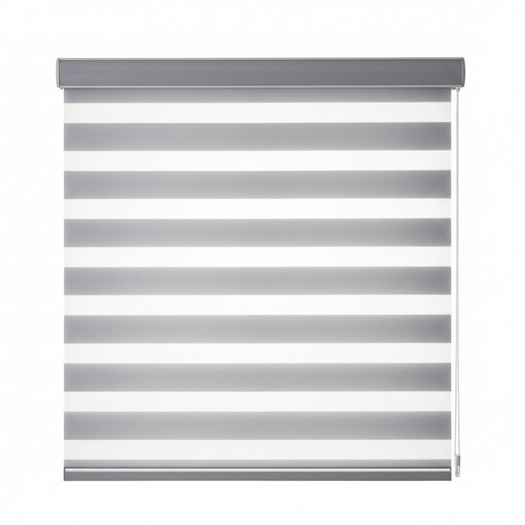 Estor Enrollable Noche y Día Gris 150x200cm para Control Total de Luz y Privacidad