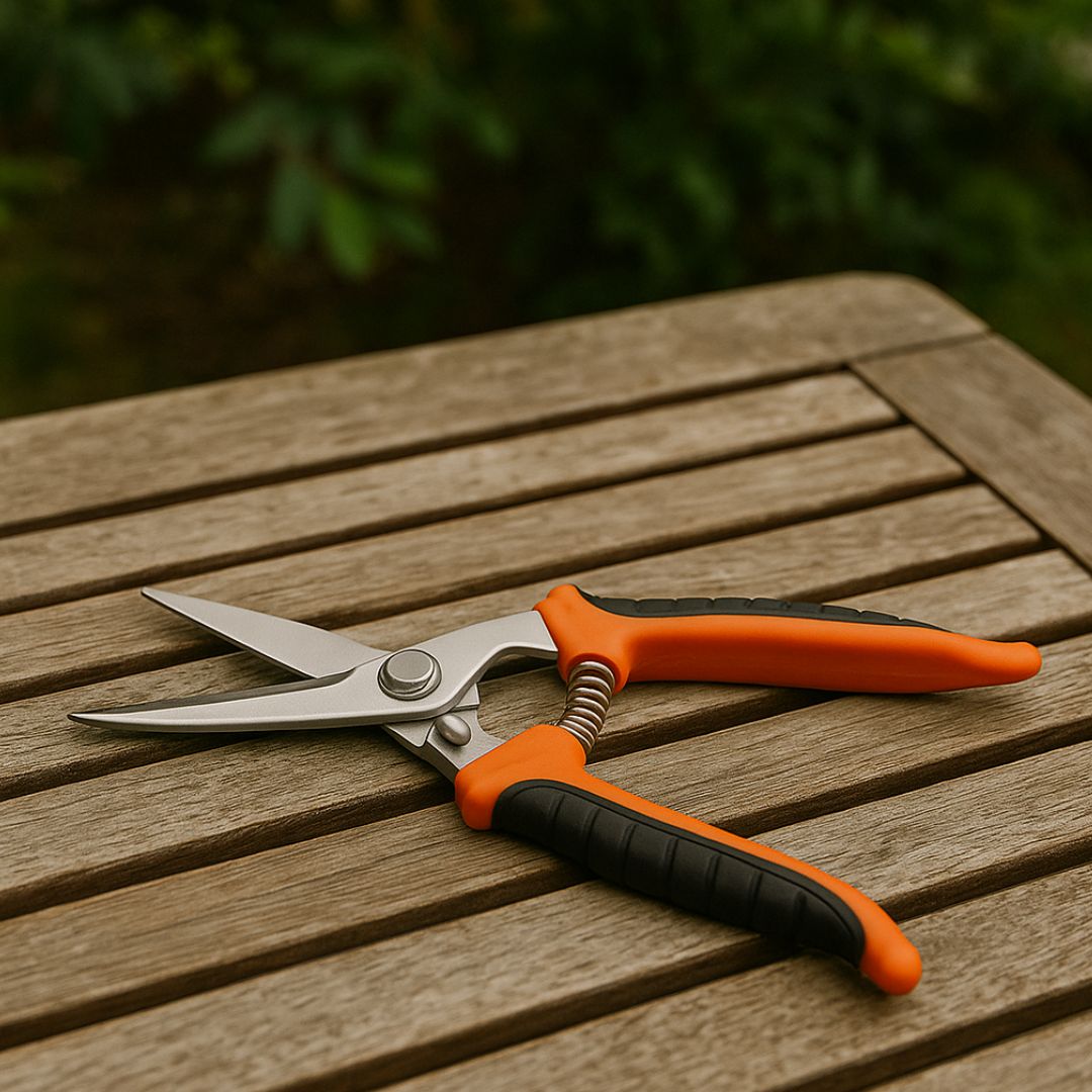 Tijeras de Jardinería Rojas de 8 Pulgadas con Cuchilla de 3.5mm para Poda Robusta