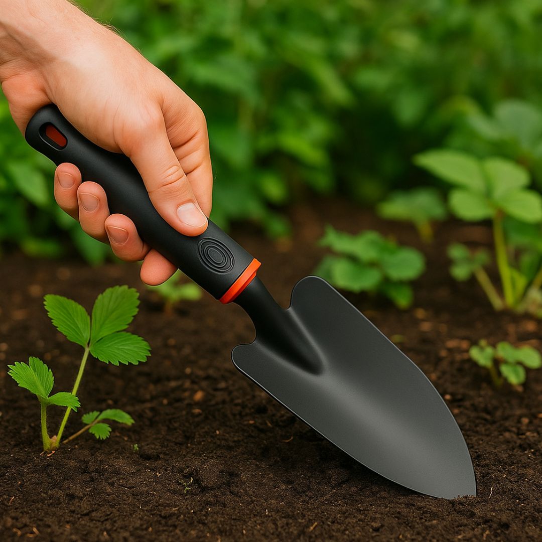 Pala de Jardinería de Hierro Resistente 34.5x8cm para Trasplantar y Cavar