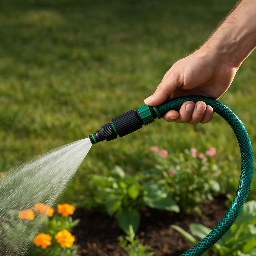 Manguera de Jardín Verde de 20 Metros con 4 Accesorios Esenciales de PVC
