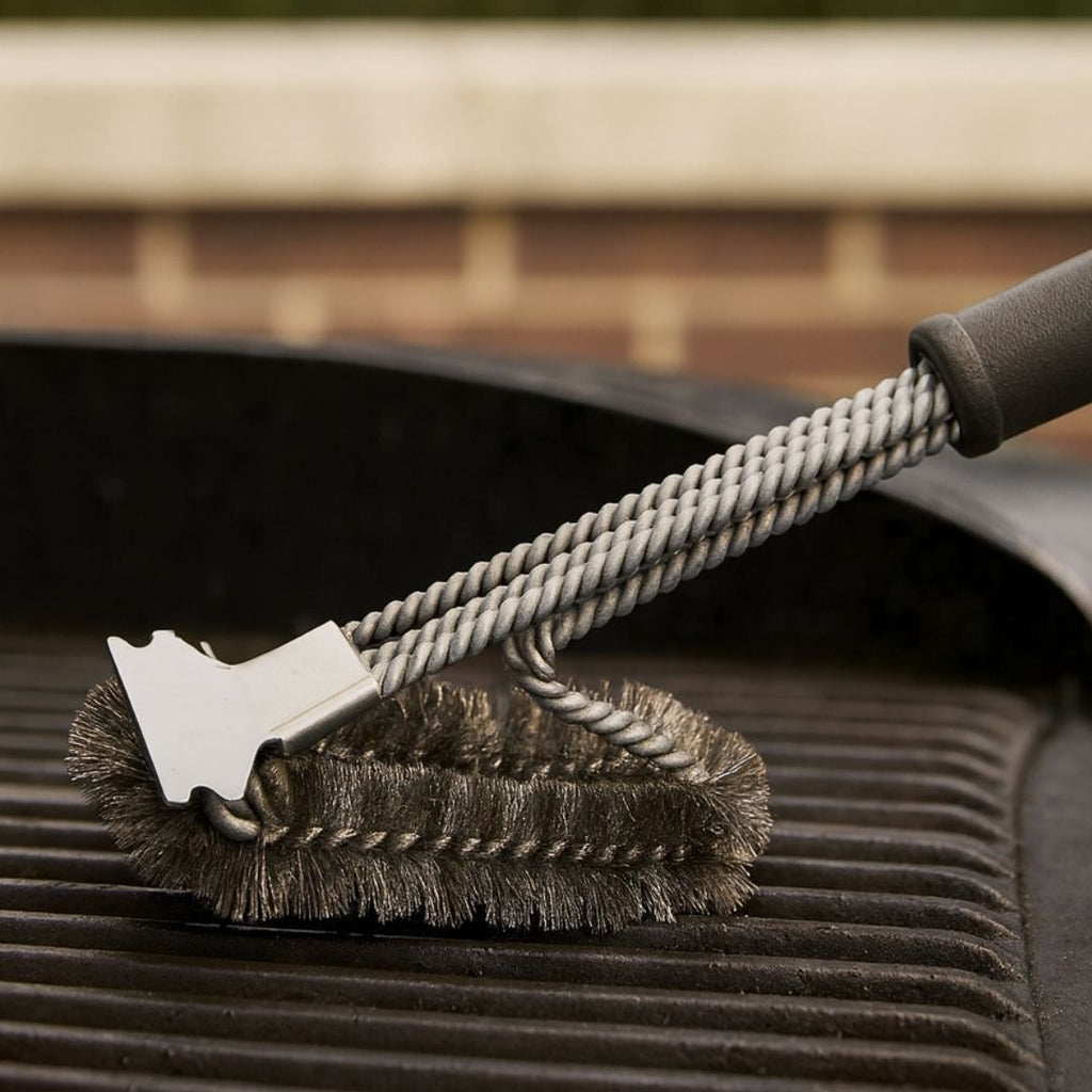 Cepillo Limpiador para Parrilla de Barbacoa 49cm con Cerdas Resistentes