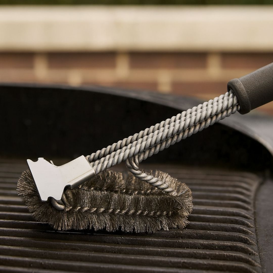 Cepillo Limpiador para Parrilla de Barbacoa 49cm con Cerdas Resistentes