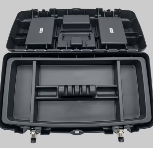 Caja de Herramientas Profesional Grande 58×30×29 cm con Cierres Metálicos Click&Lock — Comercial Candela