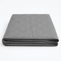 Protector de Sofá 3 Plazas Reversible (160x205 cm) Gris Claro/Gris Oscuro - Funda Acolchada Resistente