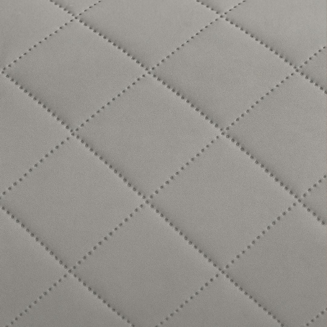 Protector de Sofá Chaise Longue Brazo Derecho (240 cm) Reversible Gris Claro/Gris Oscuro - Protector Acolchado 240x205 cm