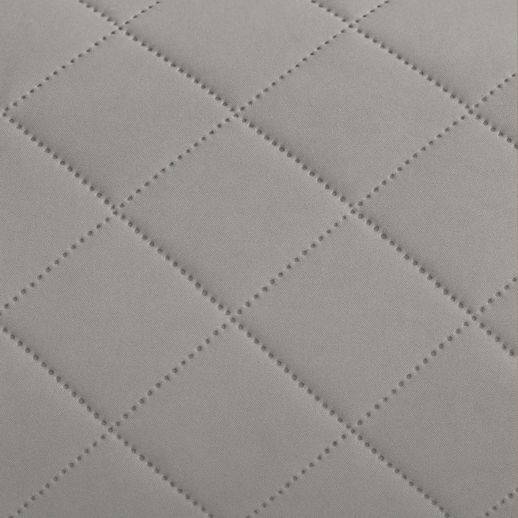 Protector de Sofá 3 Plazas Reversible (160x205 cm) Gris Claro/Gris Oscuro - Funda Acolchada Resistente