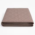 Protector de Sofá 1 Plaza Reversible (55x205 cm) Marrón/Beige - Funda Cubre Sillón Acolchada
