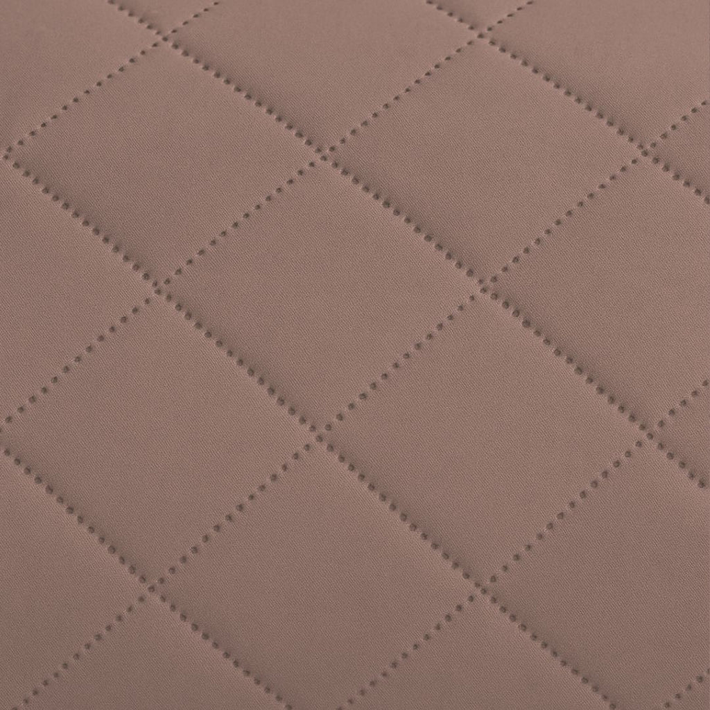 Protector de Sofá 1 Plaza Reversible (55x205 cm) Marrón/Beige - Funda Cubre Sillón Acolchada