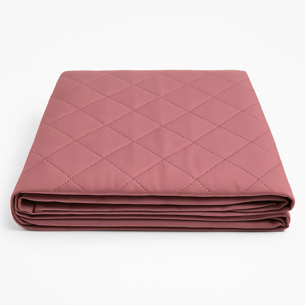 Protector de Sofá 2 Plazas Reversible (110x205 cm) Rojo/Beige - Funda Acolchada Lavable