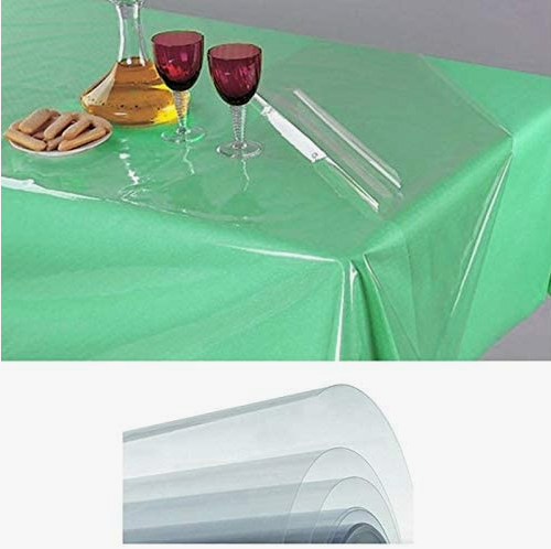 Mantel de mesa resistente a las manchas | Mantel para comedor y cocina | Mantel de PVC impermeable, para interior y exterior, transparente