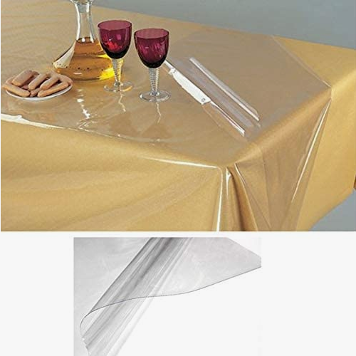 Mantel de mesa resistente a las manchas | Mantel para comedor y cocina | Mantel de PVC impermeable, para interior y exterior, transparente