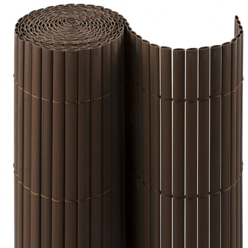 Cañizo de PVC Doble Cara con Bridas – Pantalla de Intimidad Visual para Jardín, Balcón o Terraza