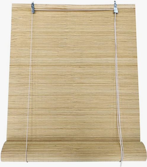 Estores de Bambú – Cortina Enrollable de Madera Natural Reforzada